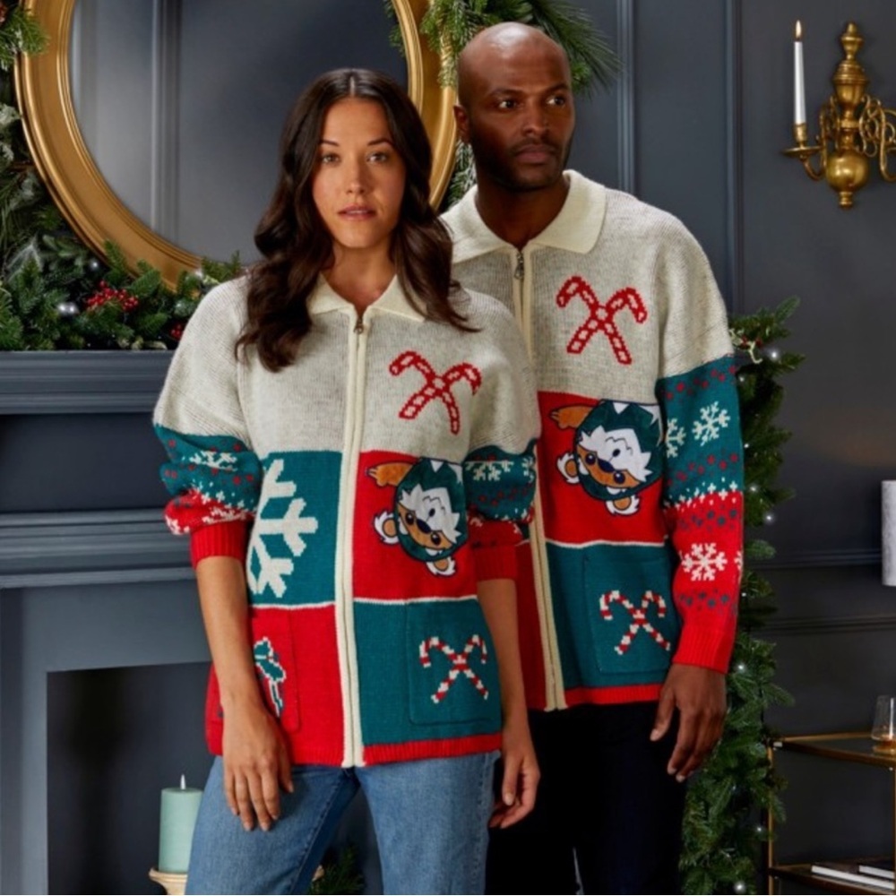 Disney Star Wars Ewok Christmas Spirit Jersey Cardigan Sweater